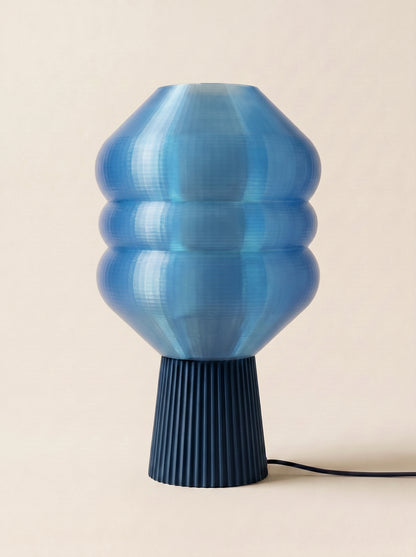Big Koki Translucide bleuchill — Lampe de Table Design Biosourcée