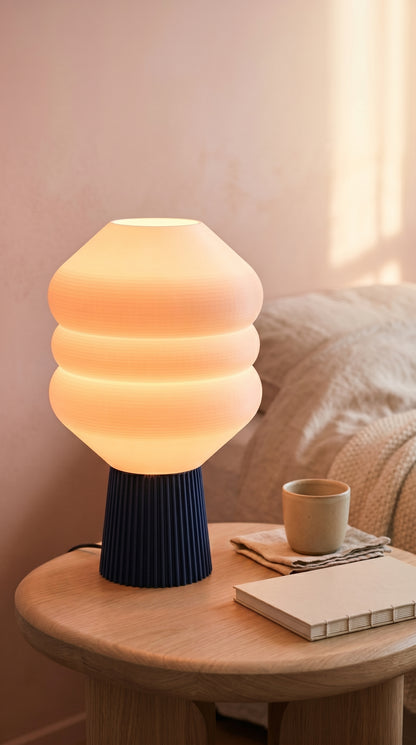 Big Koki NightBlue — Lampe de Table Design Biosourcée
