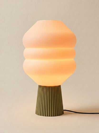 Big Koki Vert Olive — Lampe à poser design biosourcée